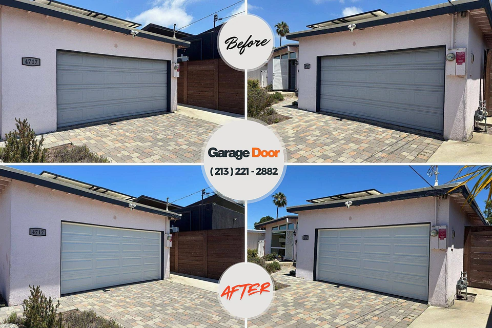 Before and after: garage door company Lake Shore, MD